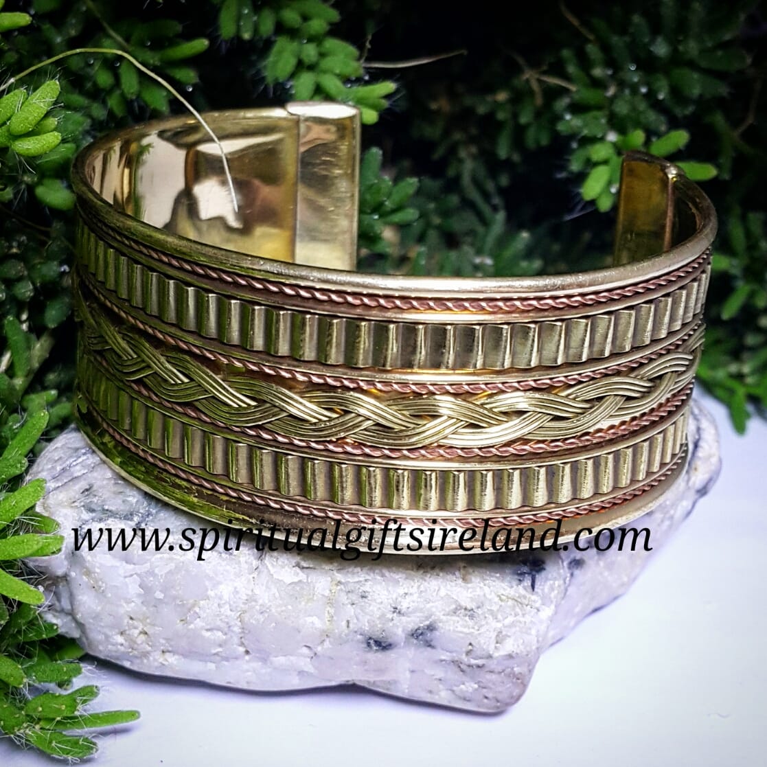 STUNNING STERLING SILVER COPPER BRASS CHUNKY WRAPPED CUFF BRACELET SIGNED  WOW !! | eBay