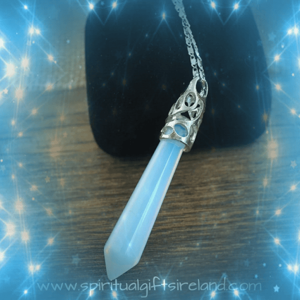 Opalite Wand Crystal Necklace