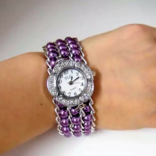 Purple Pearl Ladies Watch