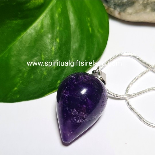 Amethyst Necklace Teardrop