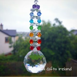 Double Strand Swarovski Crystal Chakra Suncatcher