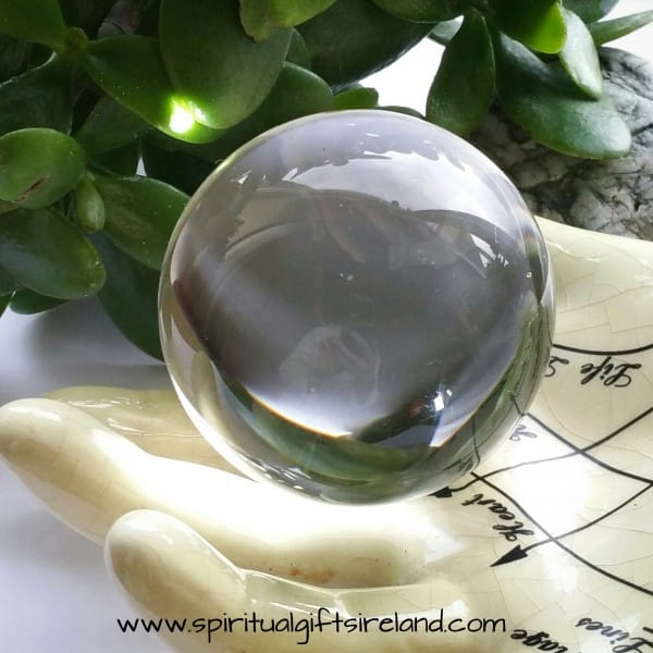 Crystal Oracle Divination Ball Glass Stand Included