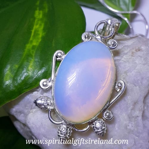 Opalite Necklace Sterling Silver