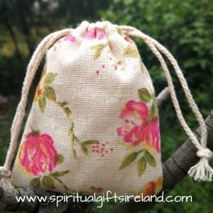 Cotton Gift Bag Drawstring Rose