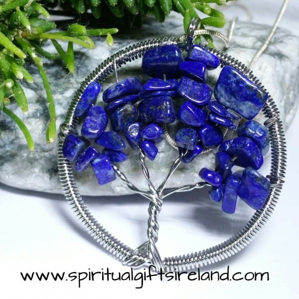 Lapis Lazuli Necklace Tree of Life