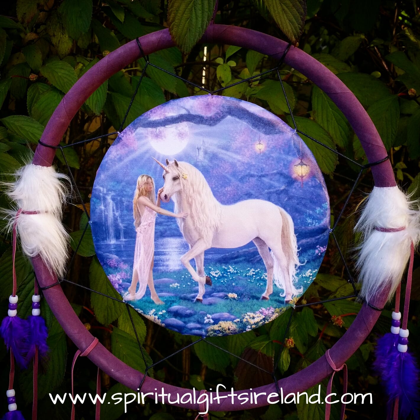 Unicorn Dreamcatcher Mandala Large - Spiritual Gifts Ireland