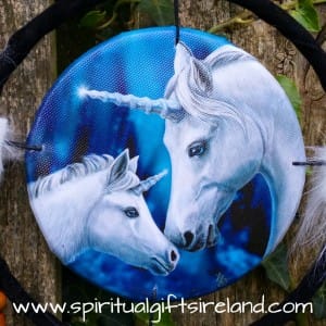 Foal and Mama Unicorn Mandala Dreamcatcher